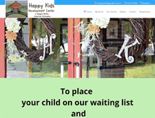 Tablet Screenshot of happykidsdevelopmentcenter.com